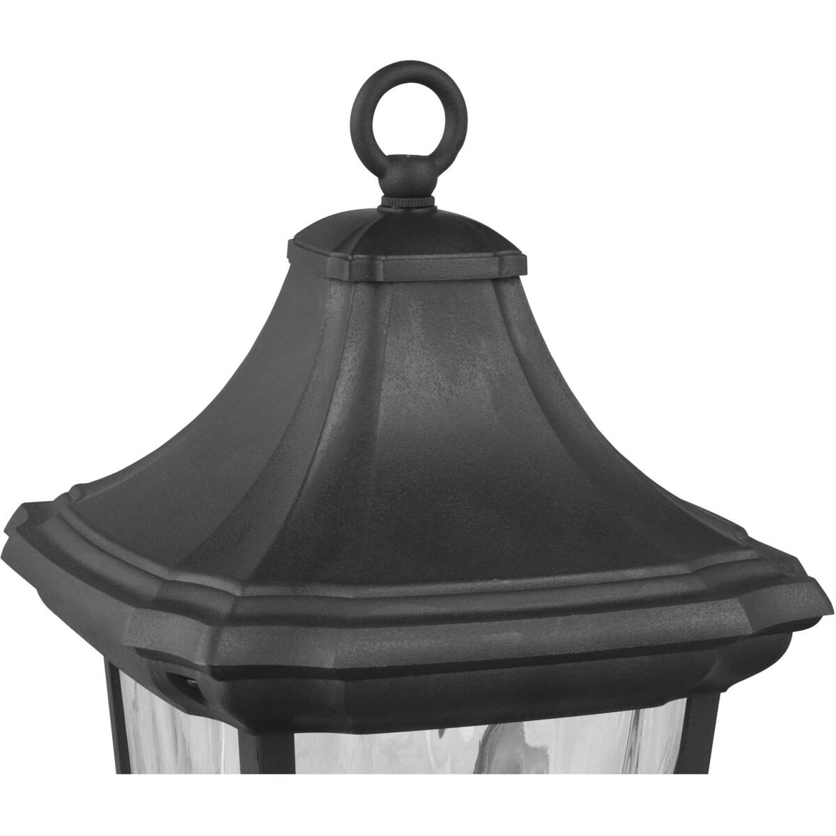 Marquette 1 Light 19 inch Textured Black Outdoor Post Lantern, with DURASHIELD