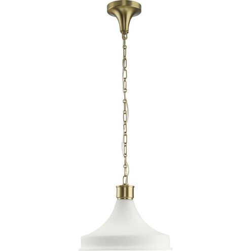 Graelyn 1 Light 14 inch Brushed Gold Pendant Ceiling Light, Design Series