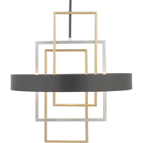 Adagio 6 Light Matte Black Pendant Ceiling Light, Design Series