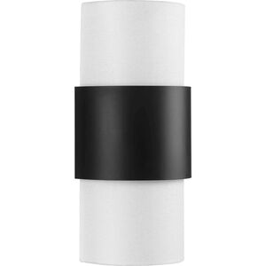 Silva 2 Light 7.87 inch Matte Black Wall Sconce Wall Light, Design Series