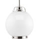 Chronicle 1 Light 8 inch Polished Nickel Pendant Ceiling Light, Design Series