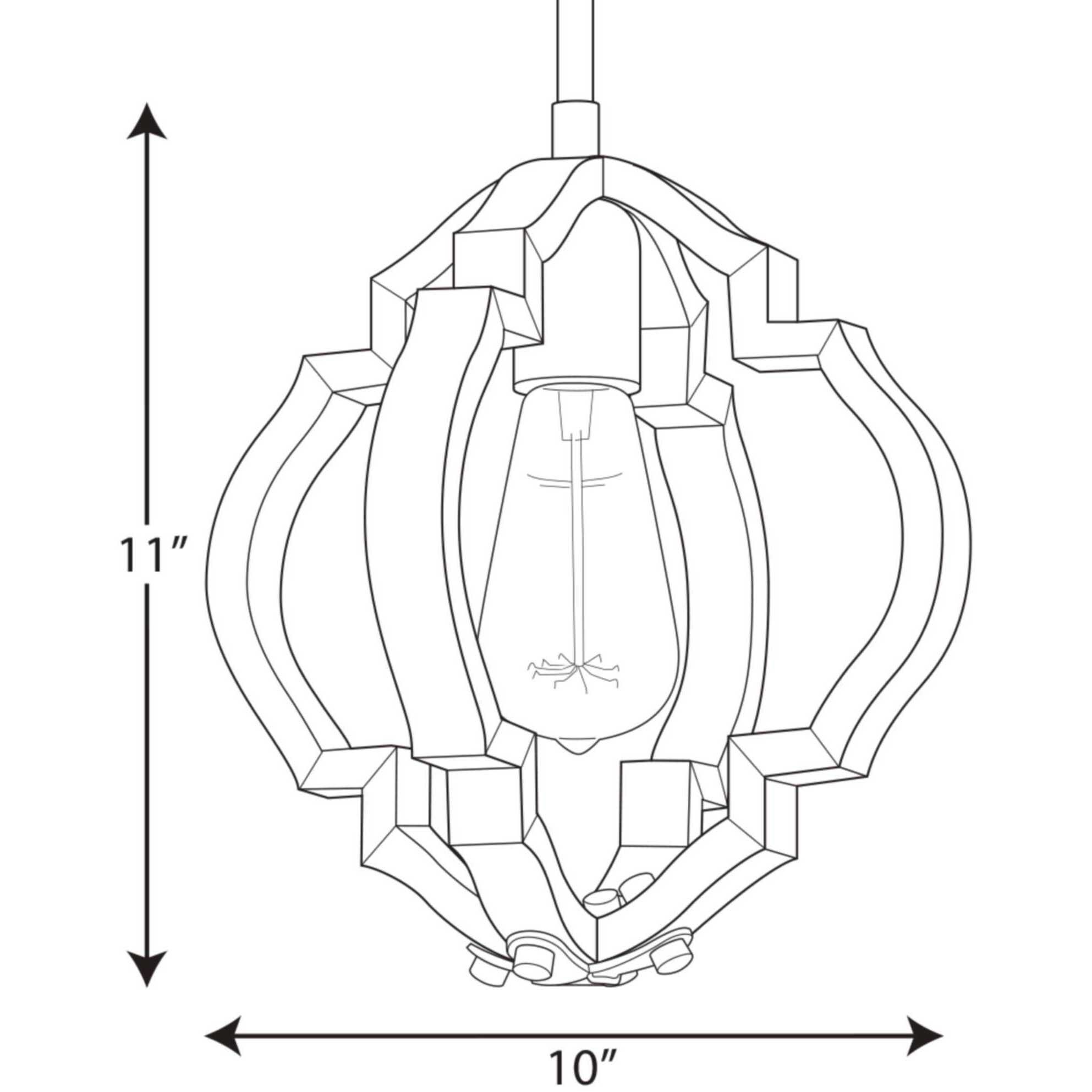 Spicewood 1 Light 10 inch Gilded Iron Mini-Pendant Ceiling Light, Design Series