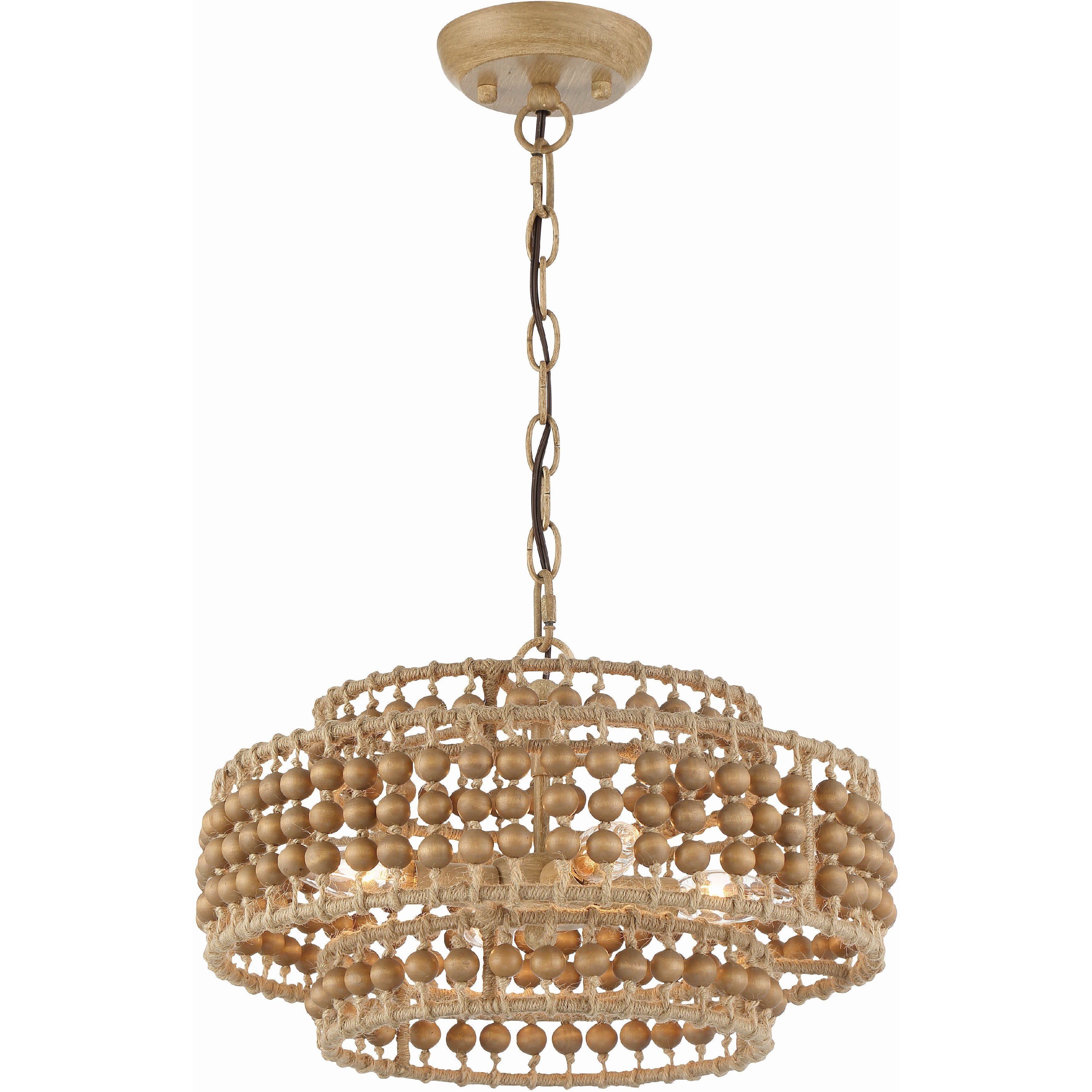 Silas 4 Light 16 inch Burnished Silver Pendant Ceiling Light