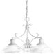 Travera 3 Light 24 inch Textured White Chandelier Ceiling Light