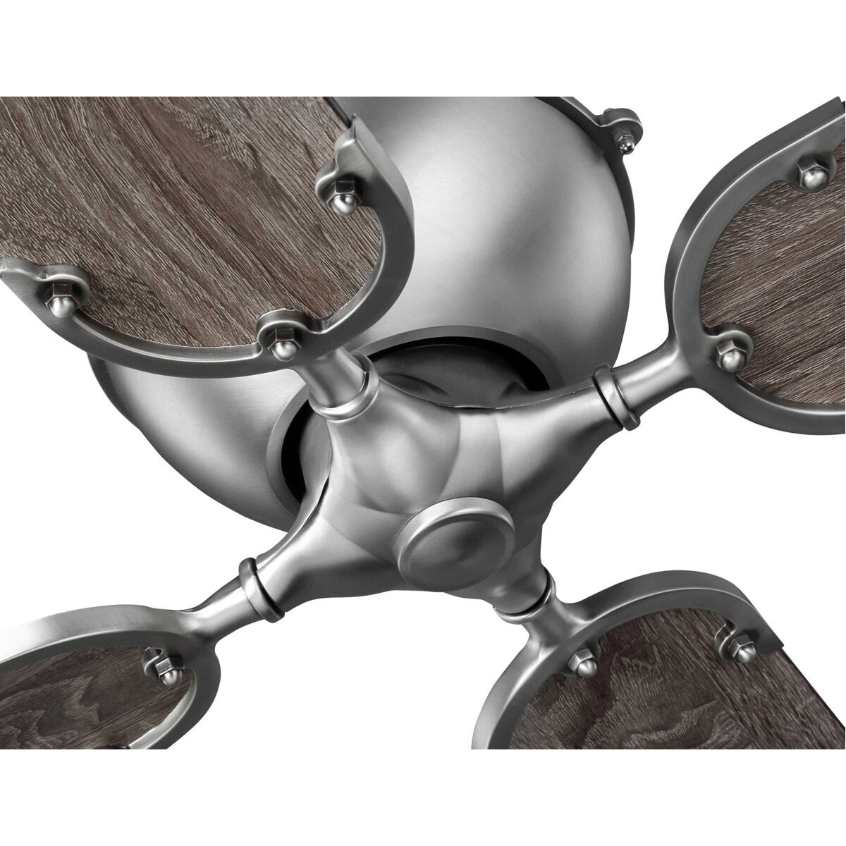 Royer 56 inch Antique Nickel with Chestnut Blades Ceiling Fan