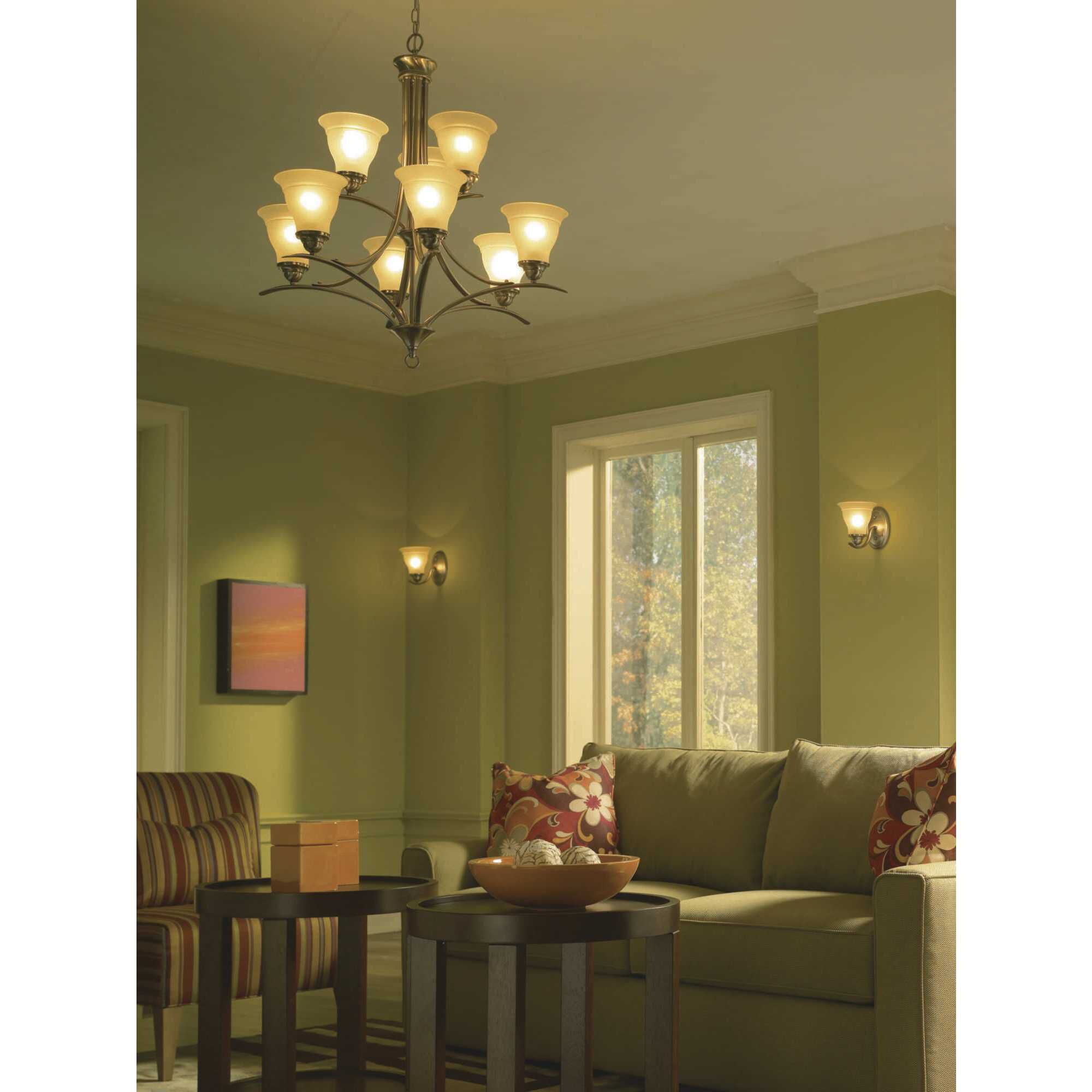 Trinity 9 Light 30 inch Brushed Nickel Chandelier Ceiling Light