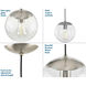 Atwell 1 Light 8 inch Brushed Nickel Pendant Ceiling Light, Small