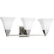 Glenmont 3 Light 23 inch Brushed Nickel Bath Vanity Wall Light