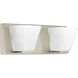 Streaming 2 Light 14 inch Brushed Nickel Vanity Wall Light