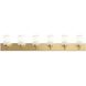 Merry 6 Light 48 inch Brushed Gold Bath Vanity Wall Light