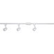 LED Track Kit 3 Light 120V White Track Kit Ceiling Light