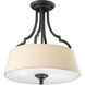 Meeting Street 3 Light Forged Black Bath Vanity Wall Light