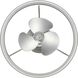 Burnett 20.94 inch Brushed Nickel with Silver Blades Outdoor Ceiling Fan