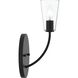 Jheni 1 Light 7 inch Matte Black Wall Sconce Wall Light