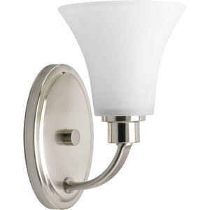 Joy 1 Light 6 inch Brushed Nickel Bath Vanity Wall Light in Etched