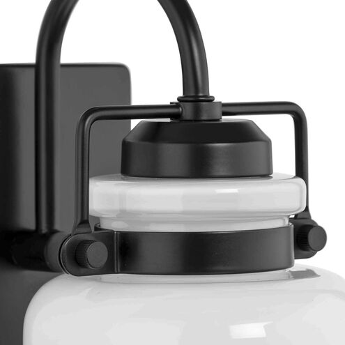 Fessler 1 Light 5 inch Matte Black Bath Light Wall Light