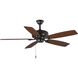 Edgefield 52 inch Architectural Bronze with Classic Walnut/Medium Cherry Blades Ceiling Fan
