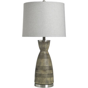 Timber 31.5 inch 150.00 watt Brown Brushed Table Lamp Portable Light