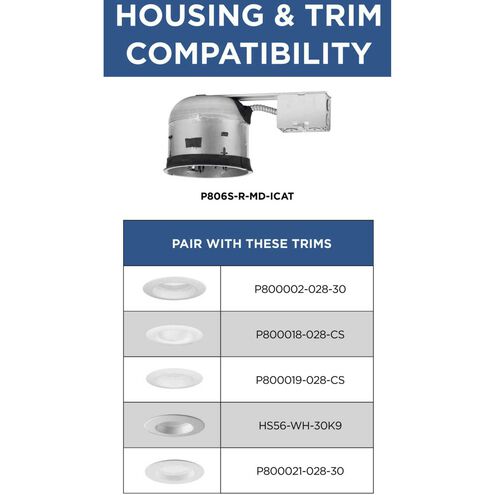 6in Shallow Recessed Housing PAR-30SN Unfinished Recessed Can in Remodel