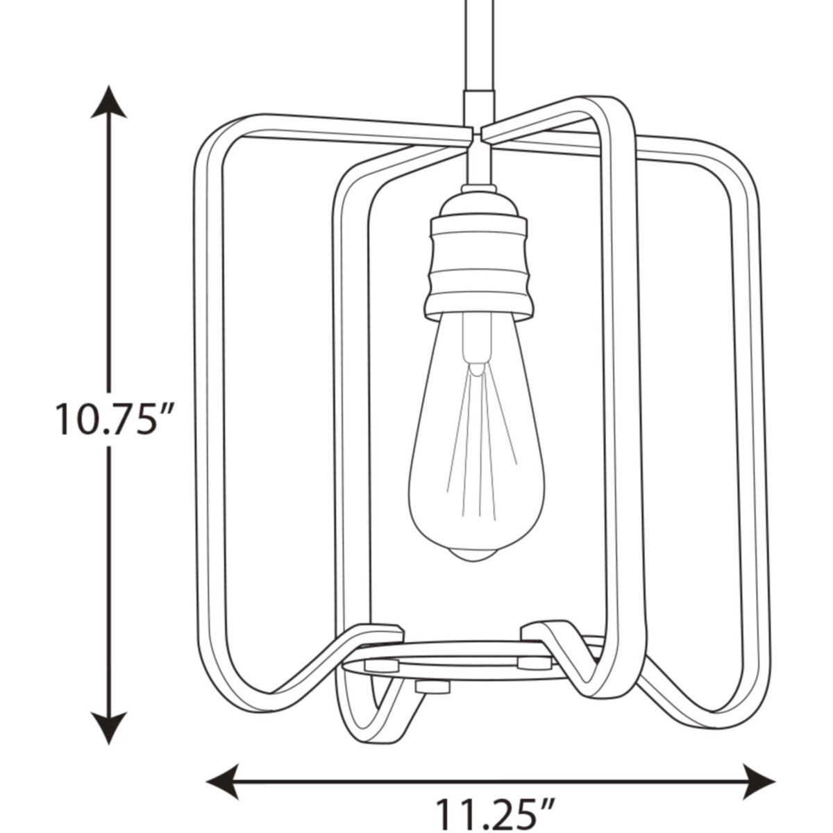 Foster 1 Light 11.25 inch Gilded Iron Mini-Pendant Ceiling Light