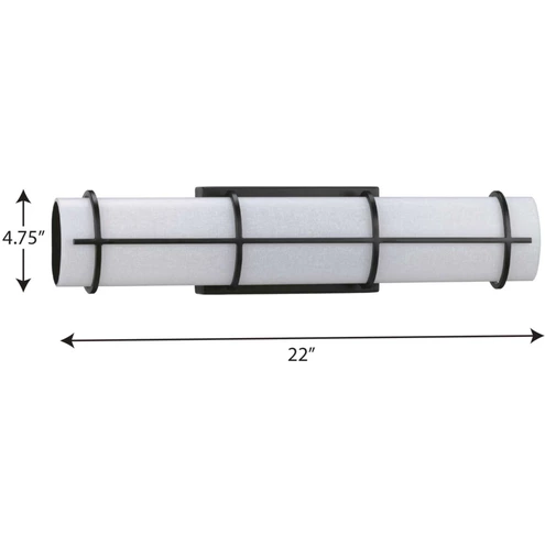 Progress Light Linear Led Progress P300332-031-30 Grid LED LED 22 inch Black Linear Bath Vanity ...