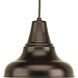 District LED 8 inch Antique Bronze Outdoor Hanging Lantern