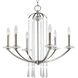 Nisse 6 Light 26 inch Polished Nickel Chandelier Ceiling Light
