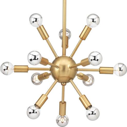 Ion 12 Light 14.13 inch Brushed Bronze Chandelier Ceiling Light, Design Series