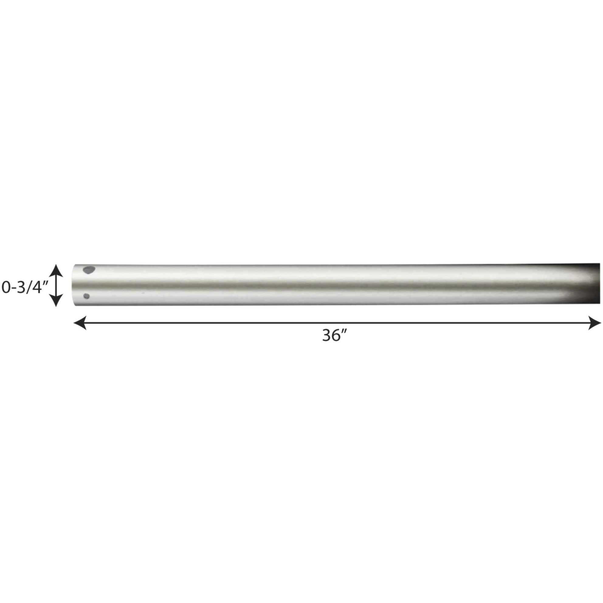 AirPro Painted Nickel Fan Downrod, 36in