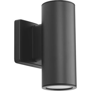 Cylinders LED 8 inch Graphite Outdoor Wall Mount Up/Down Cylinder, Progress LED