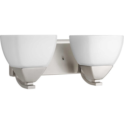 Appeal 2 Light 14.63 inch Brushed Nickel Bath Vanity Wall Light