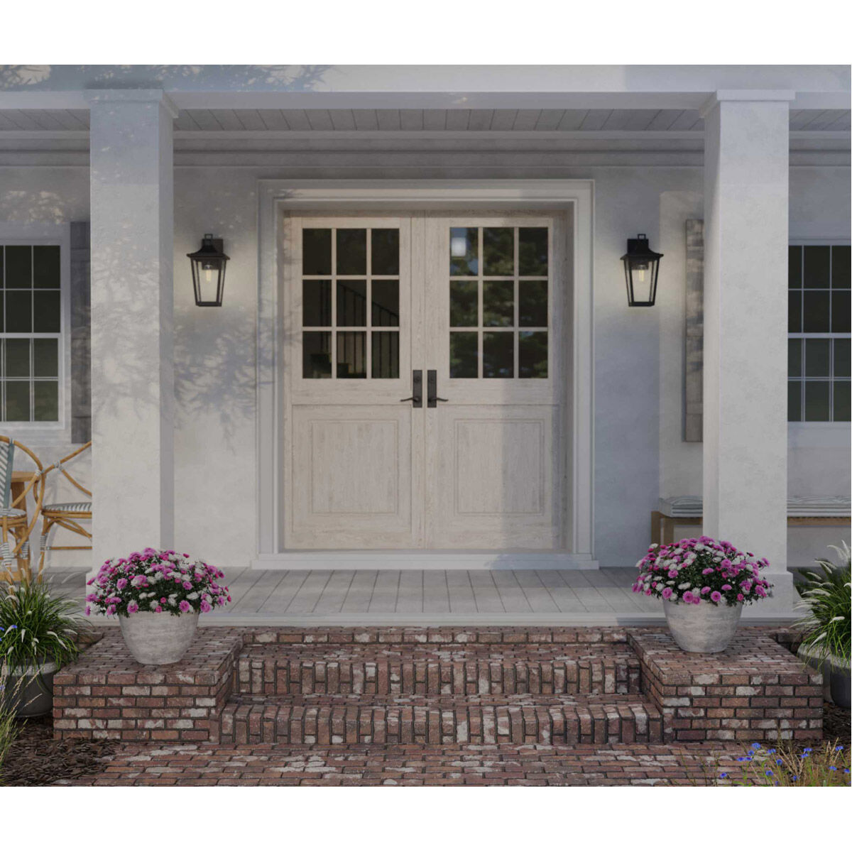 Padgett 1 Light 15 inch Textured Black Outdoor Wall Lantern