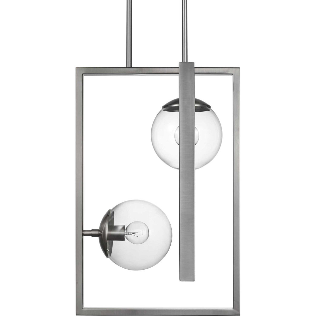 Atwell 2 Light 14 inch Brushed Nickel Pendant Ceiling Light