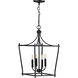 Parkhurst 4 Light 14 inch Matte Black Foyer Pendant Ceiling Light