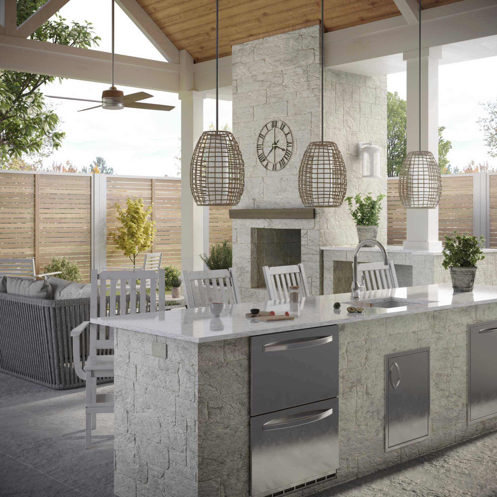 Pawley 1 Light 12 inch Galvanized Finish Outdoor Pendant