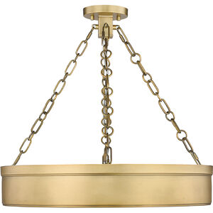 Anders 3 Light 22.00 inch Semi-Flush Mount