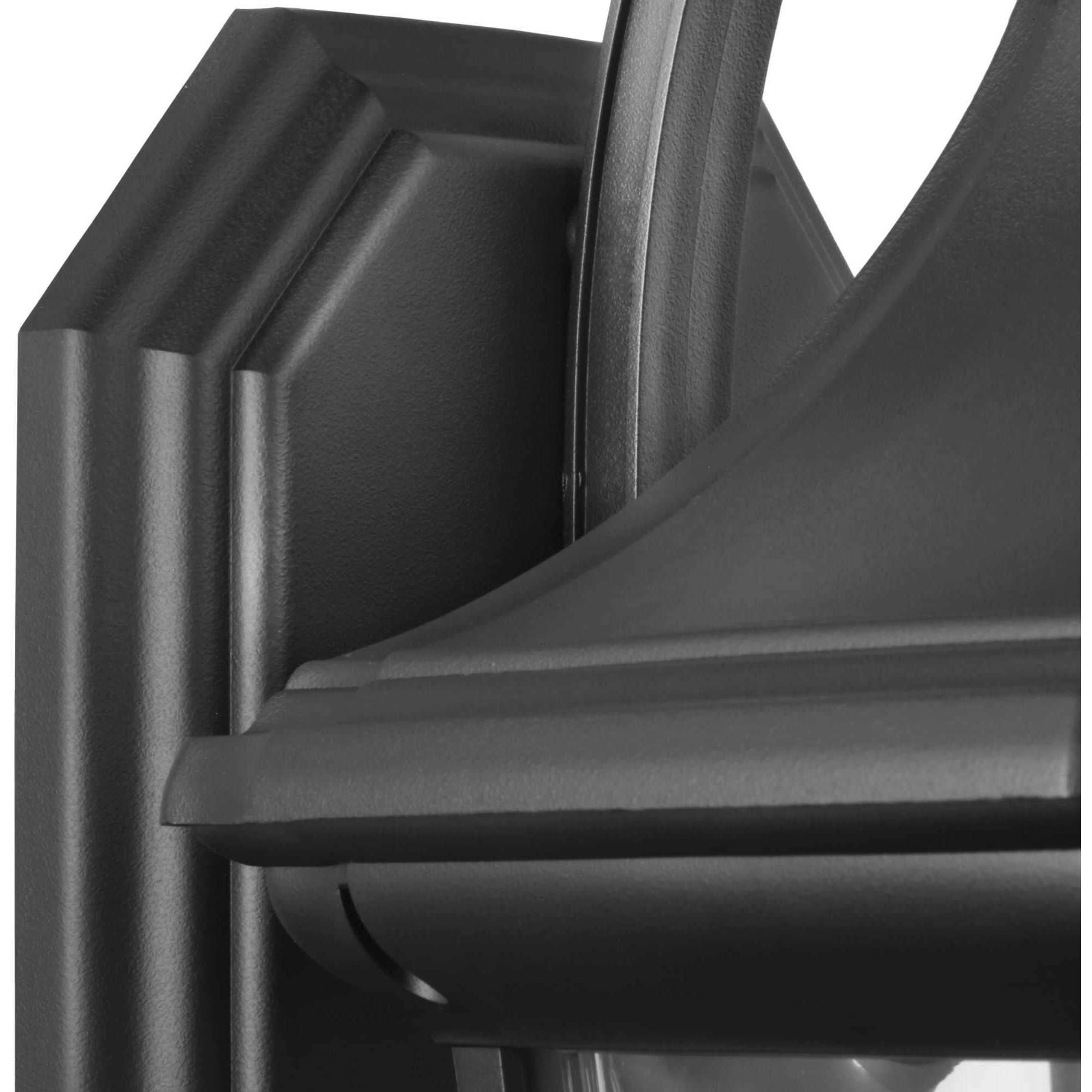 Marquette 1 Light 19 inch Textured Black Outdoor Wall Lantern, with DURASHIELD, Large