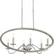 Fontayne 6 Light 36 inch Brushed Nickel Chandelier Ceiling Light, Design Series