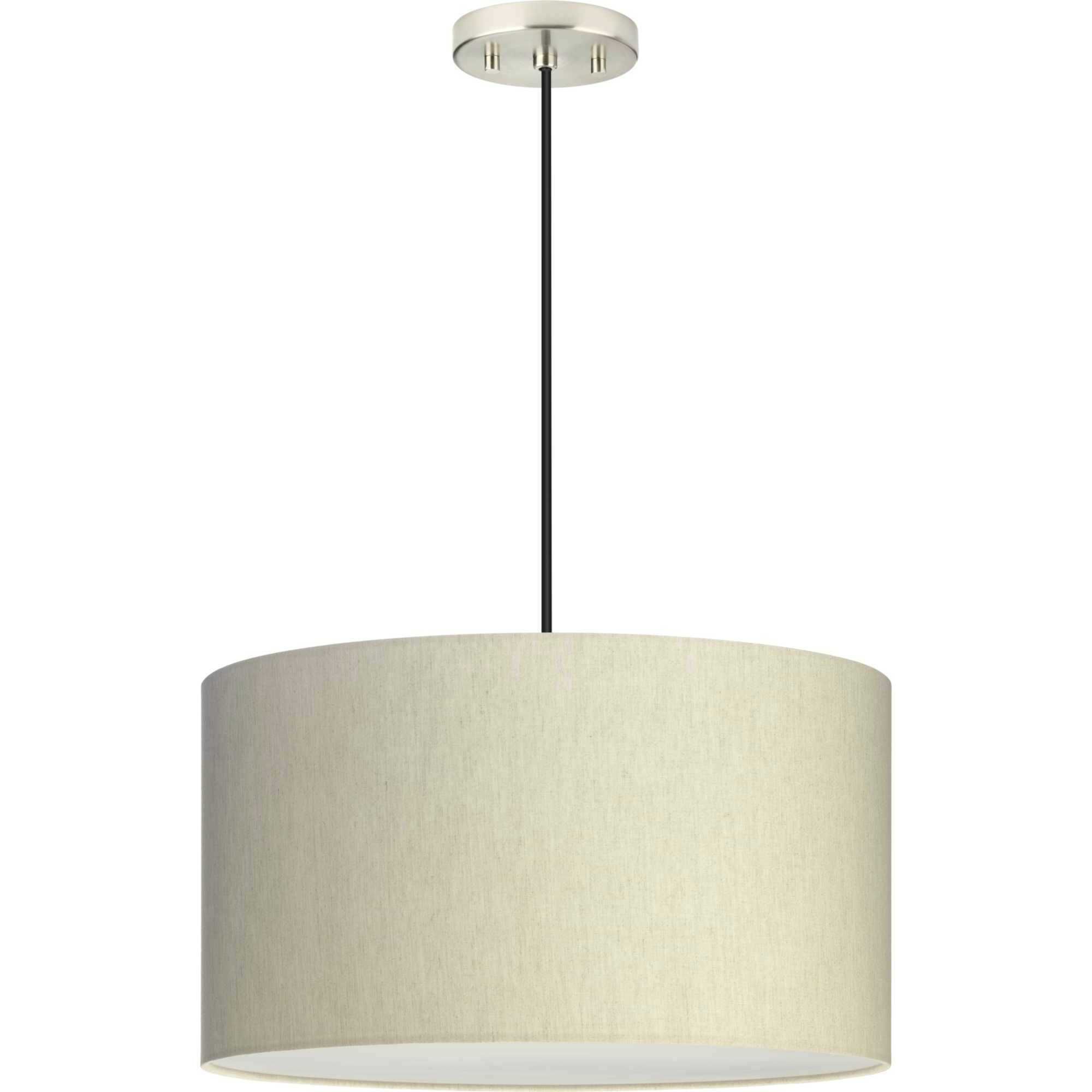 Markor 3 Light 18.12 inch Brushed Nickel/Matte Black/Vintage Brass Drum Pendant Ceiling Light