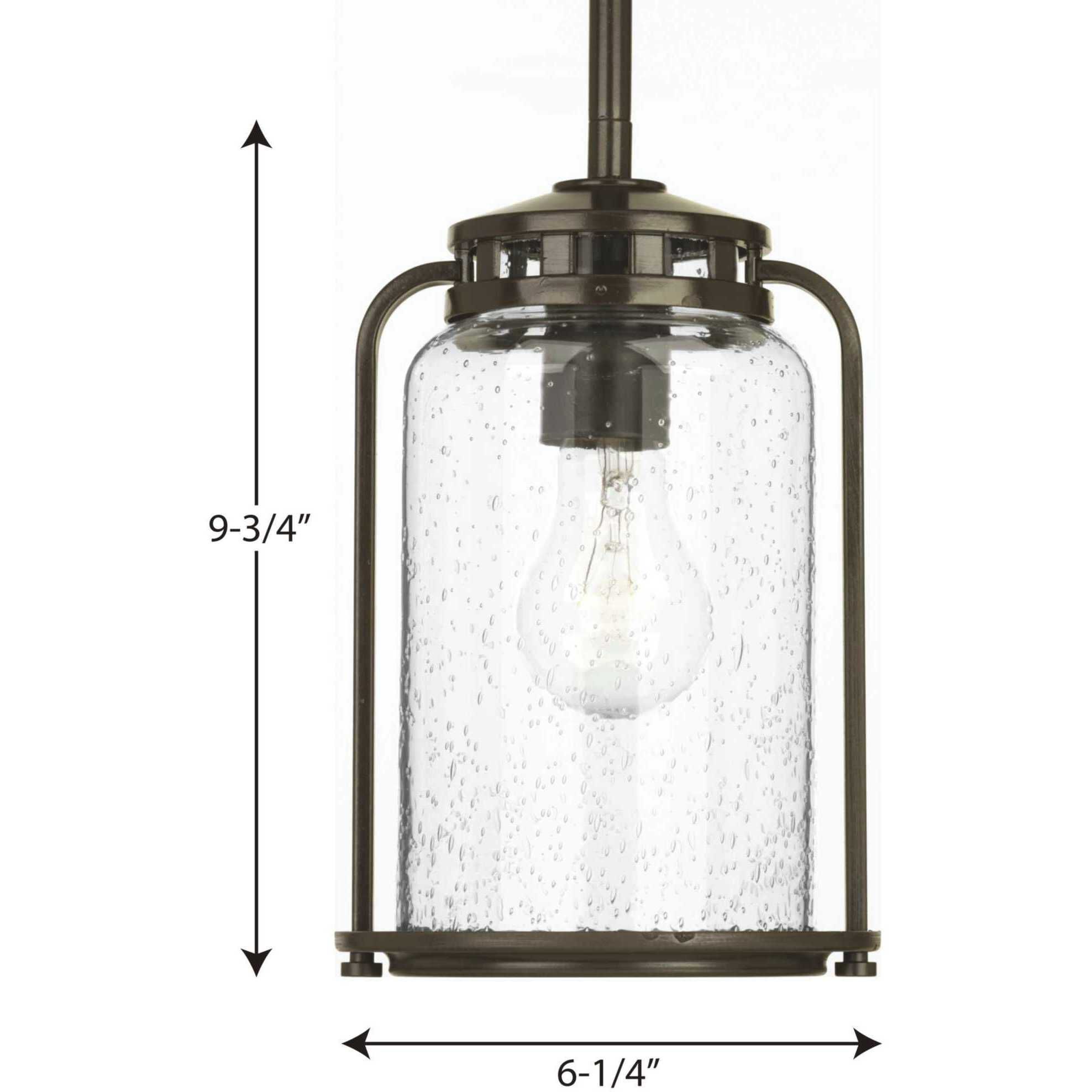 Botta 1 Light 6 inch Antique Bronze Outdoor Hanging Lantern, Small