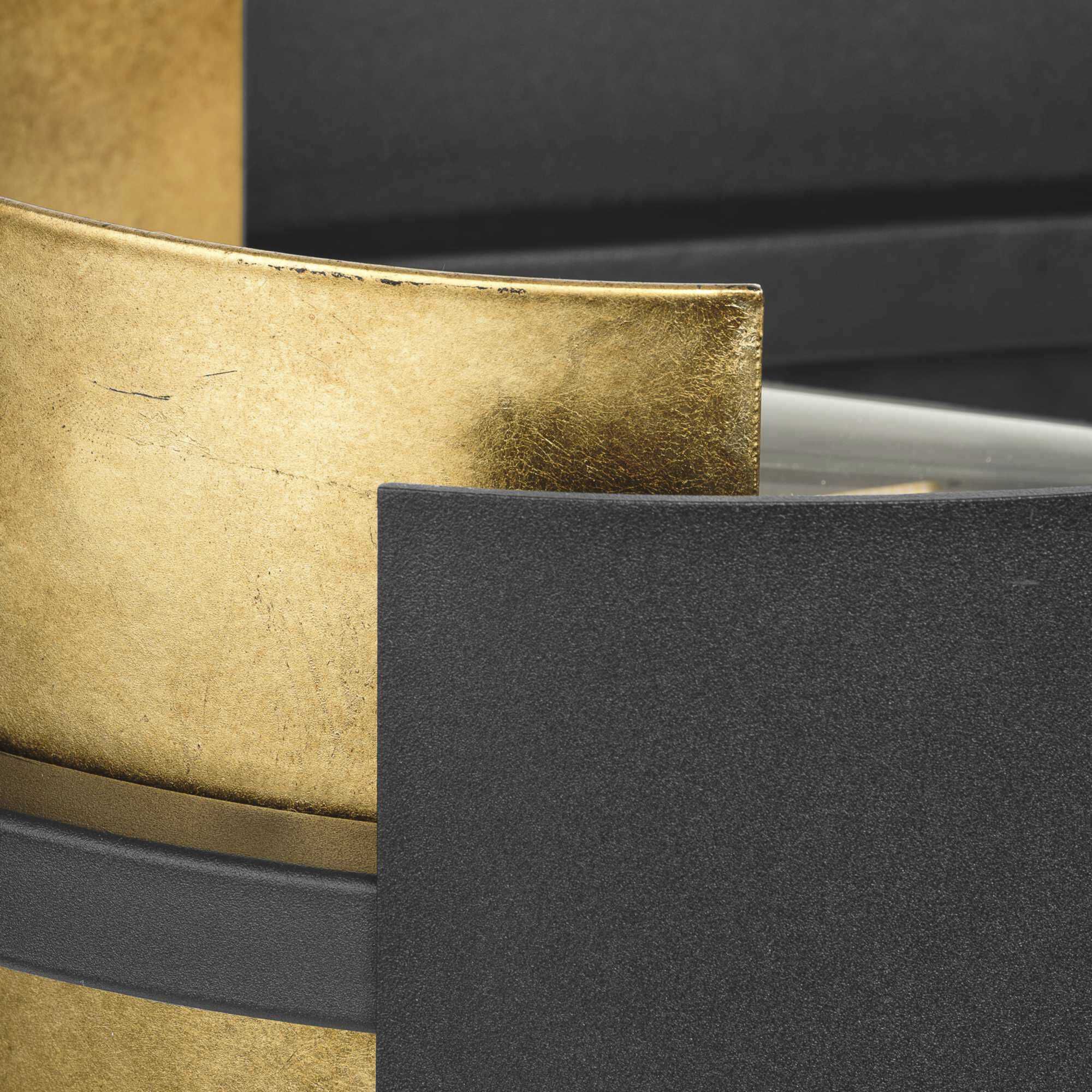 Lowery 4 Light 42 inch Textured Black and Antique Gold Leaf Linear Chandelier Ceiling Light, Design Series