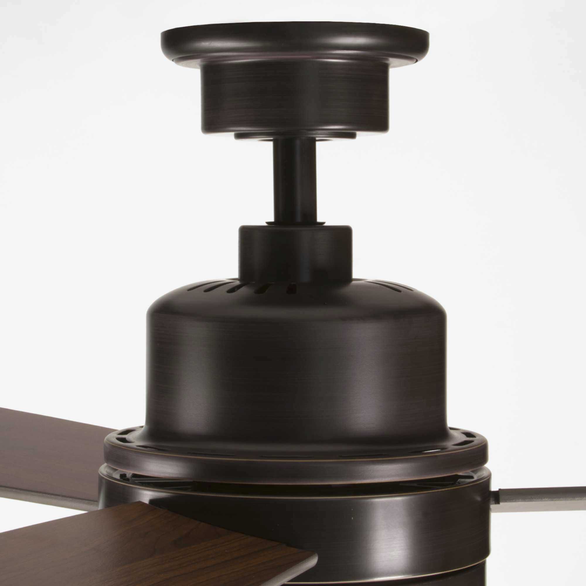 Trevina II 52 inch Antique Bronze with Medium Cherry/Classic Walnut Blades Ceiling Fan, Progress LED