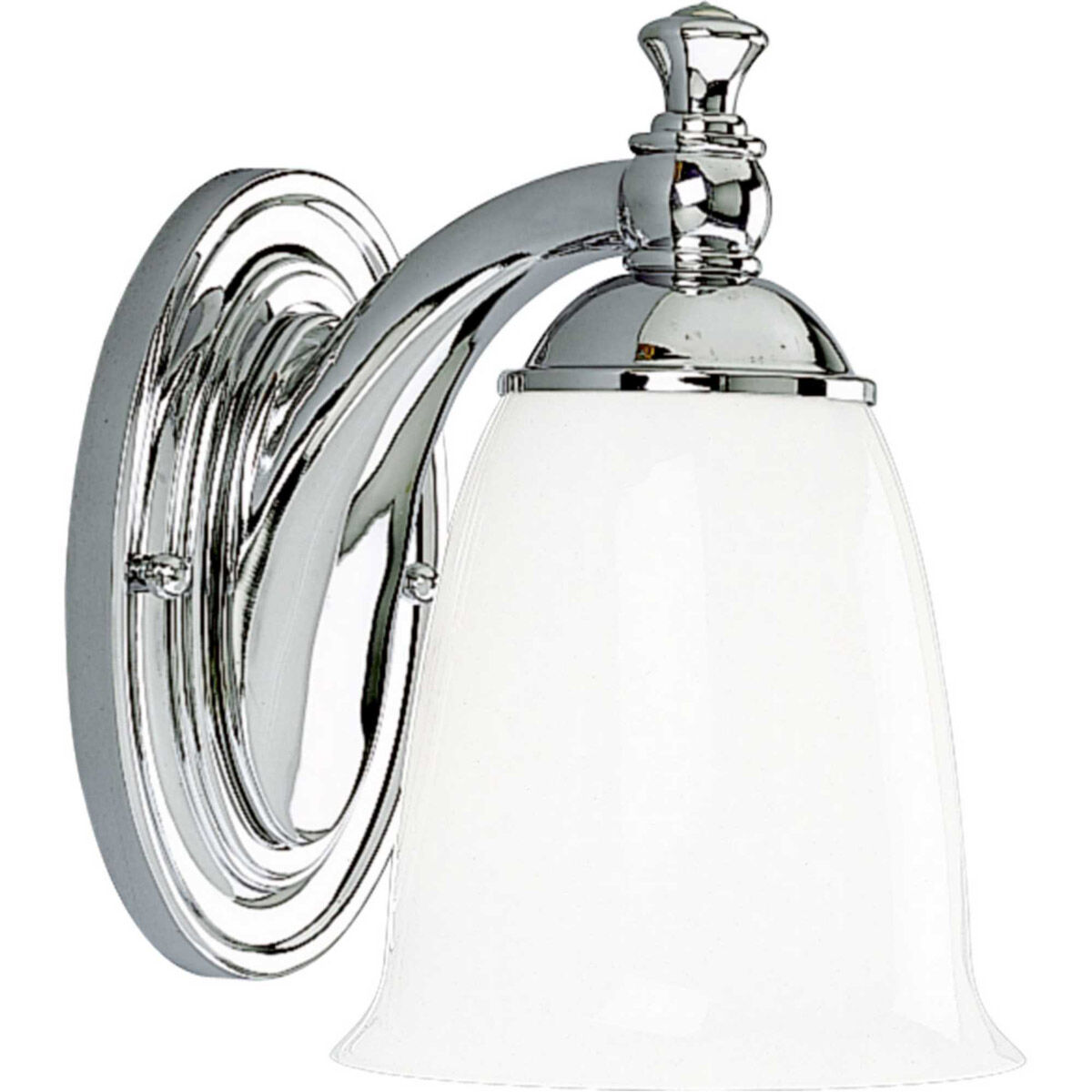 Victorian 1 Light 6 inch Polished Chrome Bath Vanity Wall Light, Delta