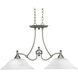 Renovations 2 Light 16 inch Antique Nickel Chandelier Ceiling Light