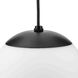Atwell 1 Light 8 inch Matte Black Pendant Ceiling Light, Small