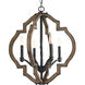 Spicewood 4 Light 22 inch Gilded Iron Chandelier Ceiling Light, Design Series