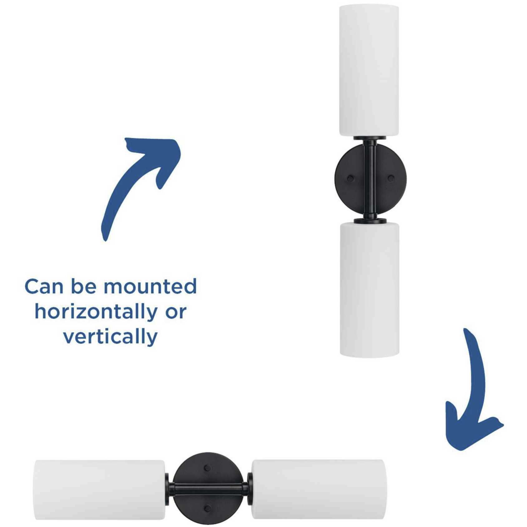 Cofield 2 Light 5.62 inch Matte Black Wall Bracket Wall Light