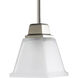 North Park 1 Light 6 inch Brushed Nickel Mini-Pendant Ceiling Light