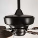 Caleb 68 inch Antique Bronze with Walnut Blades Ceiling Fan