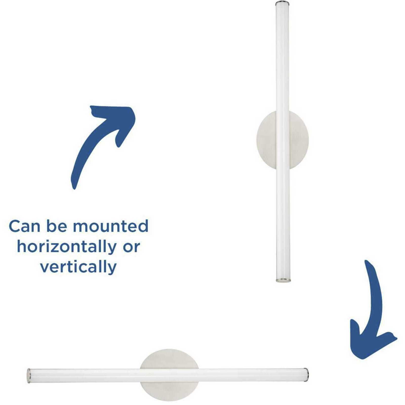 Phase 3 LED LED 32 inch Brushed Nickel Vanity Light Wall Light